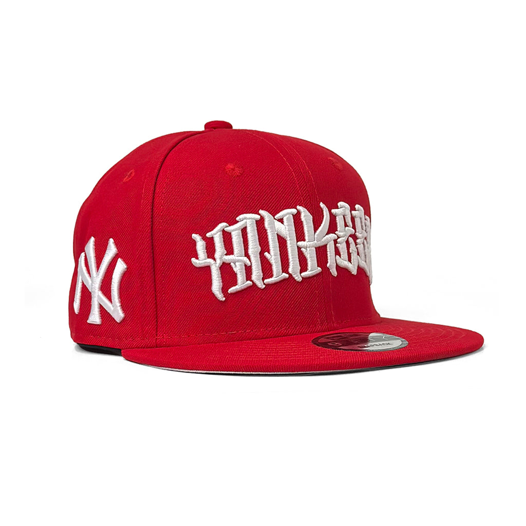 NEW YORK YANKEES MLB SCARLET SCRIPT | NEW ERA 9FIFTY SNAPBACK