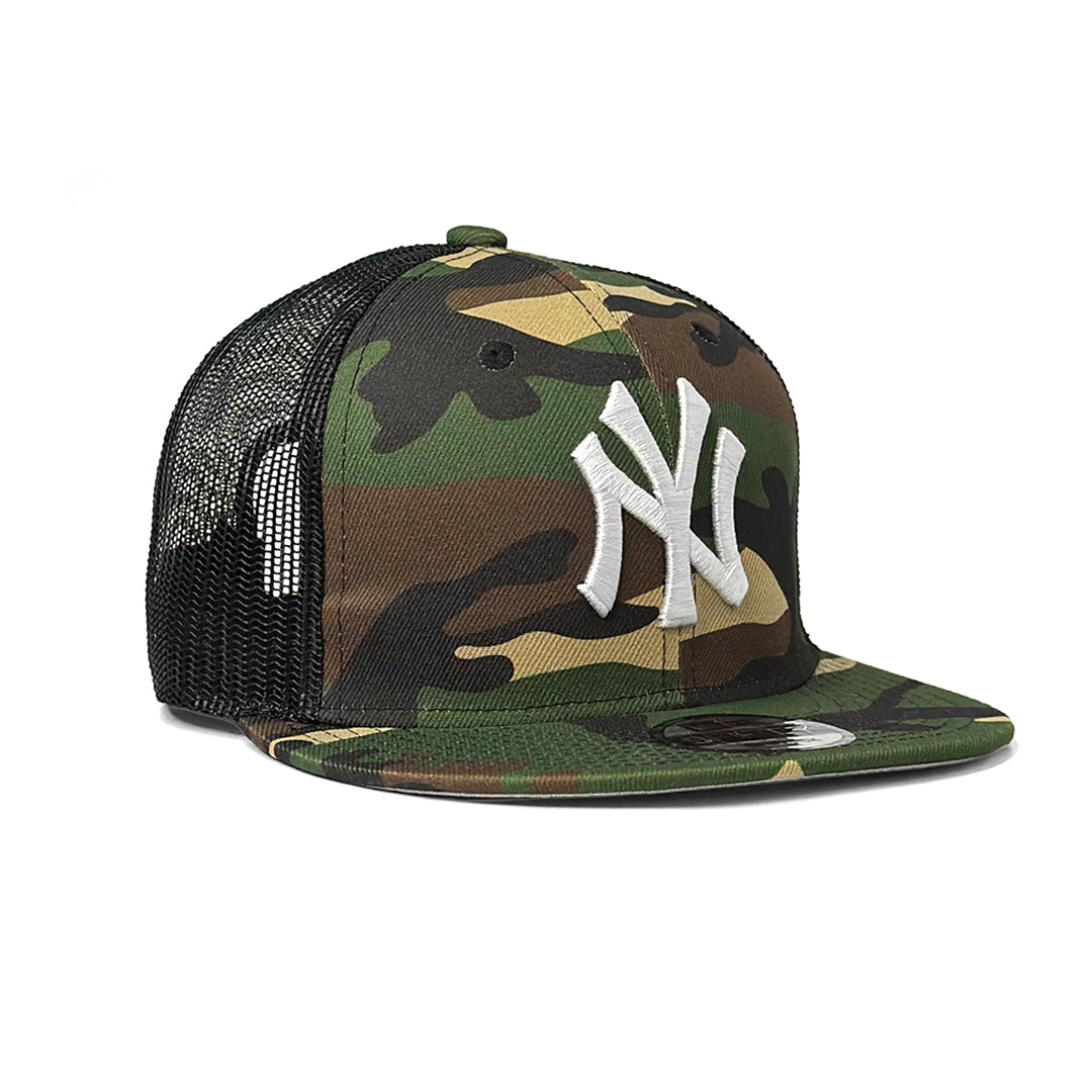 NEW YORK YANKEES WOODLAND CAMO TRUCKER EDITION | NEW ERA 9FIFTY SNAPBACK